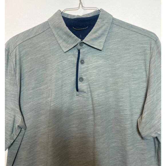 Royal Robbins Straight Fit Gray Polo Shirt Large Mens Short Sleeve Travel - Picture 4 of 6